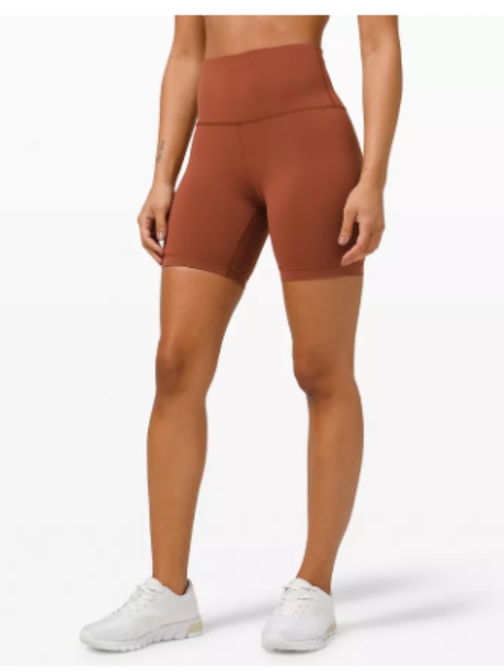 LULULEMON - Wunder Train High Rise Short 6" - Dark Terracotta - Size 8